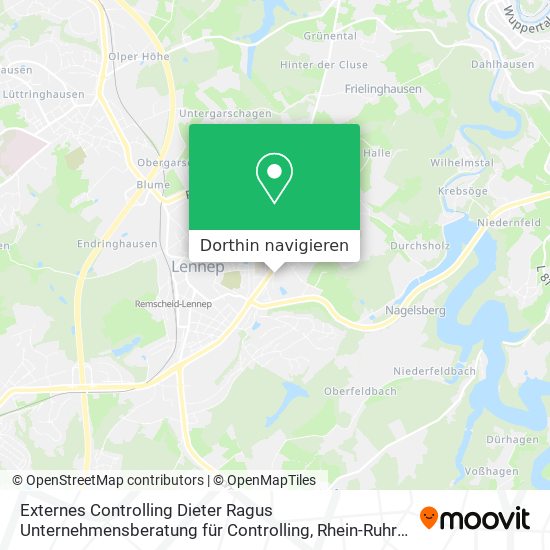 Externes Controlling Dieter Ragus Unternehmensberatung für Controlling Karte