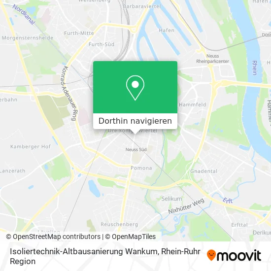 Isoliertechnik-Altbausanierung Wankum Karte