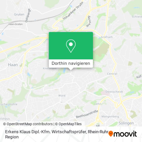 Erkens Klaus Dipl.-Kfm. Wirtschaftsprüfer Karte