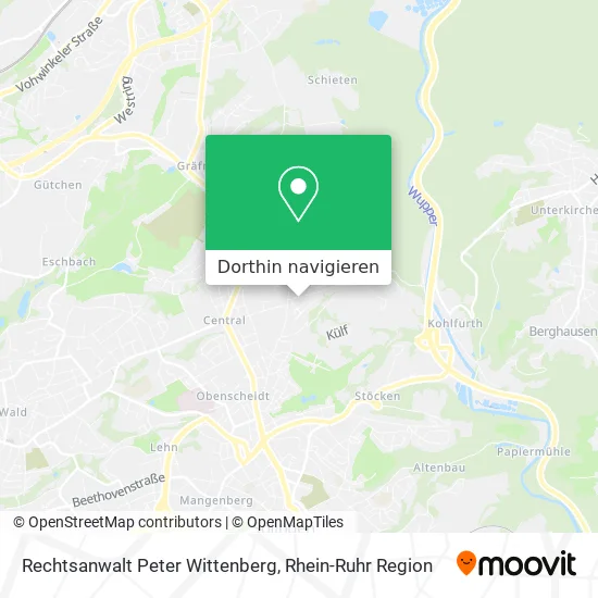 Rechtsanwalt Peter Wittenberg Karte
