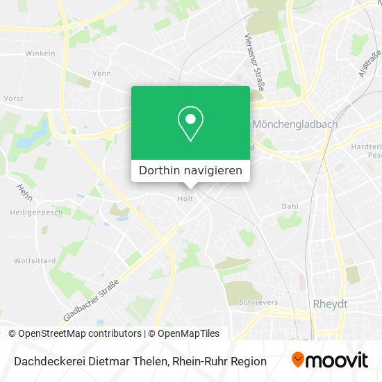 Dachdeckerei Dietmar Thelen Karte