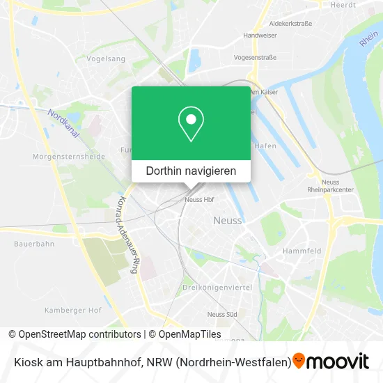 Kiosk am Hauptbahnhof Karte