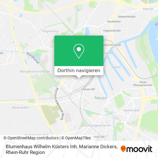 Blumenhaus Wilhelm Küsters Inh. Marianne Dickers Karte