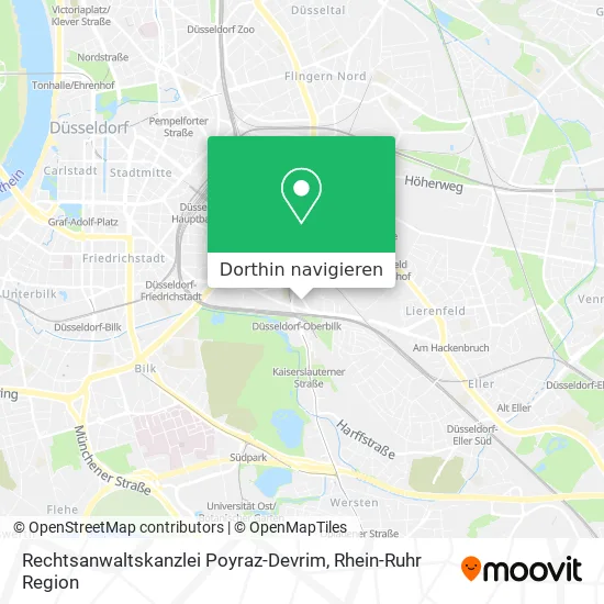 Rechtsanwaltskanzlei Poyraz-Devrim Karte