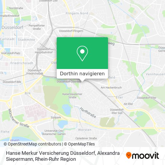 Hanse Merkur Versicherung Düsseldorf, Alexandra Siepermann Karte