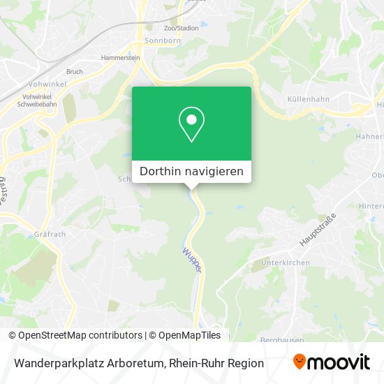 Wanderparkplatz Arboretum Karte