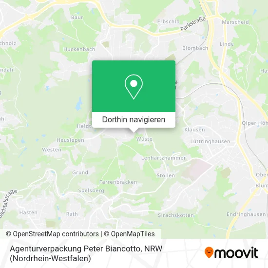 Agenturverpackung Peter Biancotto Karte