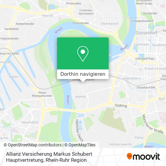 Allianz Versicherung Markus Schubert Hauptvertretung Karte
