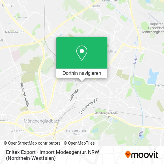 Enitex Export - Import Modeagentur Karte