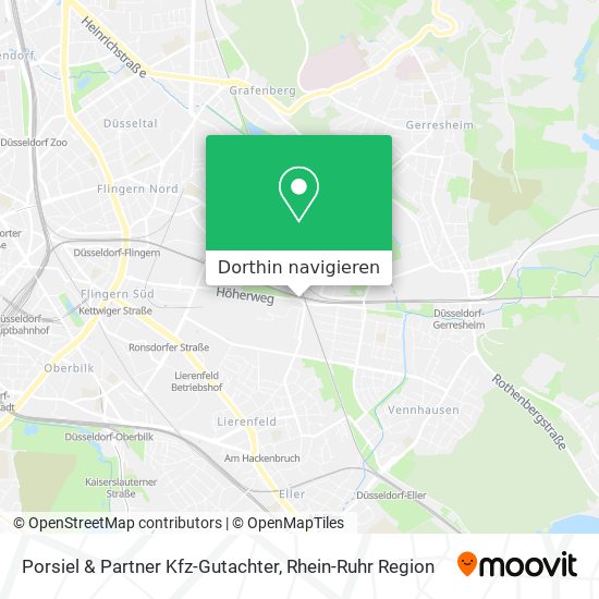 Porsiel & Partner Kfz-Gutachter Karte
