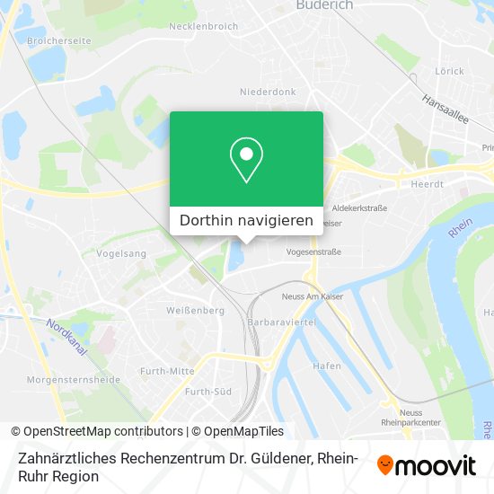 Zahnärztliches Rechenzentrum Dr. Güldener Karte