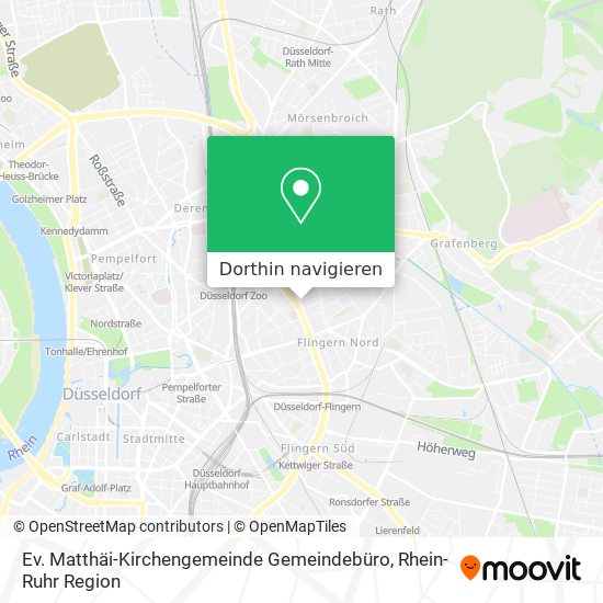 Ev. Matthäi-Kirchengemeinde Gemeindebüro Karte