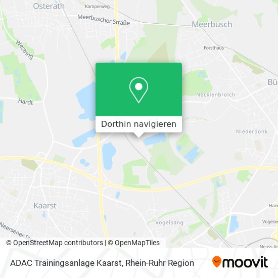ADAC Trainingsanlage Kaarst Karte
