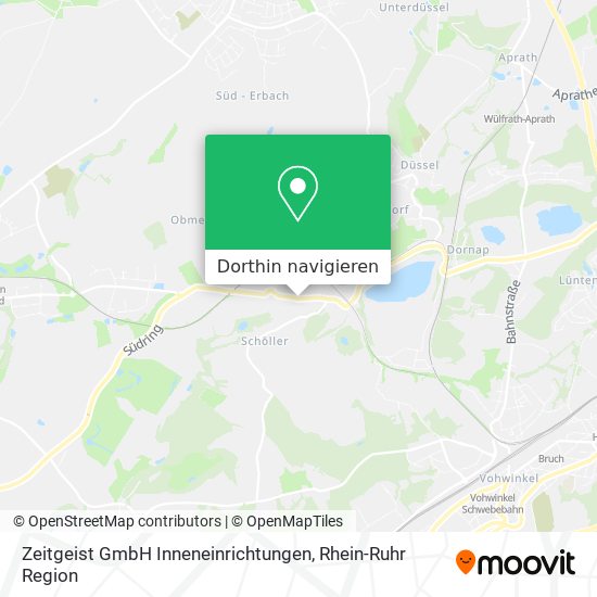 Zeitgeist GmbH Inneneinrichtungen Karte