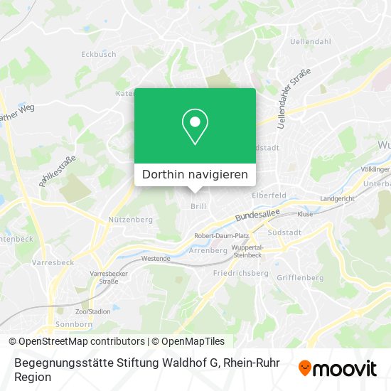 Begegnungsstätte Stiftung Waldhof G Karte