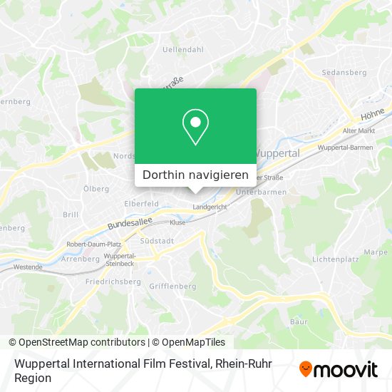 Wuppertal International Film Festival Karte