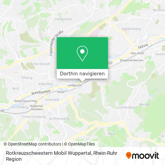 Rotkreuzschwestern Mobil Wuppertal Karte