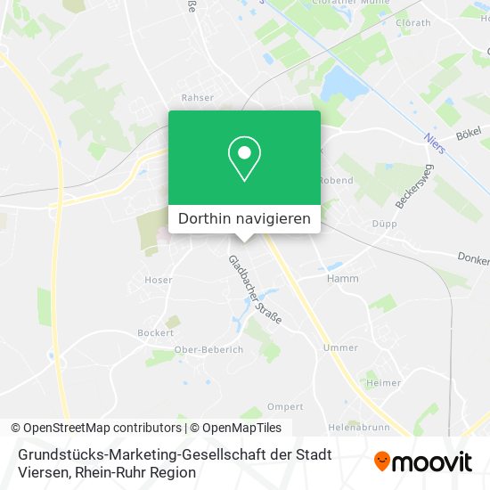 Grundstücks-Marketing-Gesellschaft der Stadt Viersen Karte