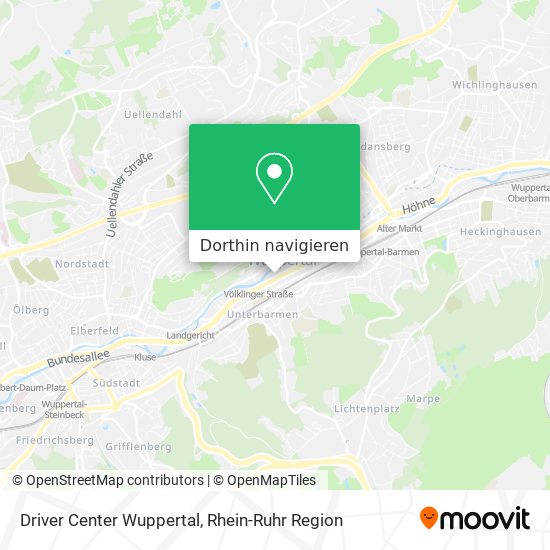 Driver Center Wuppertal Karte