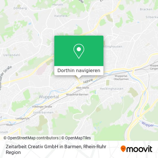 Zeitarbeit Creativ GmbH in Barmen Karte