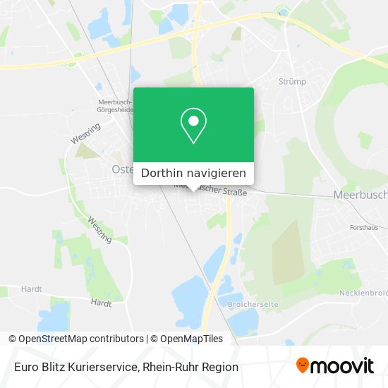 Euro Blitz Kurierservice Karte