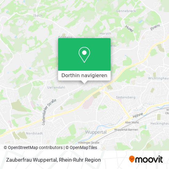 Zauberfrau Wuppertal Karte