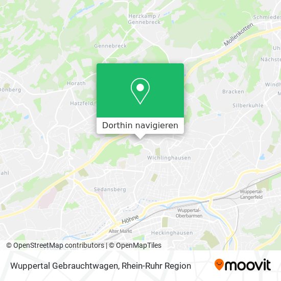 Wuppertal Gebrauchtwagen Karte