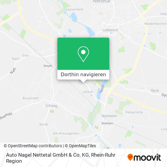 Auto Nagel Nettetal GmbH & Co. KG Karte