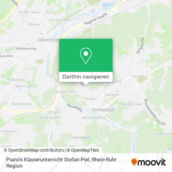 Piano's Klavierunterricht Stefan Piel Karte