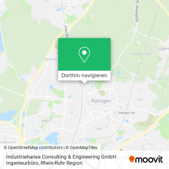 Industriehansa Consulting & Engineering GmbH Ingenieurbüro Karte