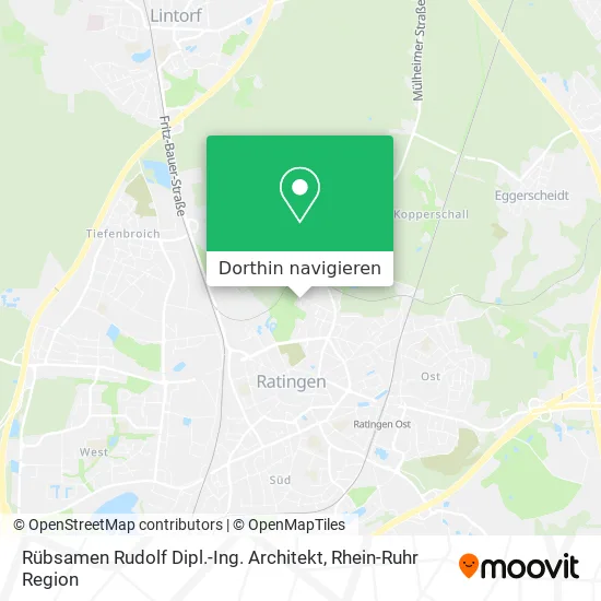 Rübsamen Rudolf Dipl.-Ing. Architekt Karte