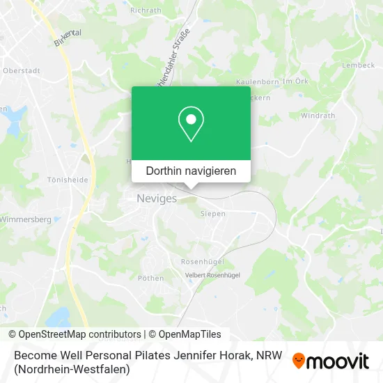 Become Well Personal Pilates Jennifer Horak Karte