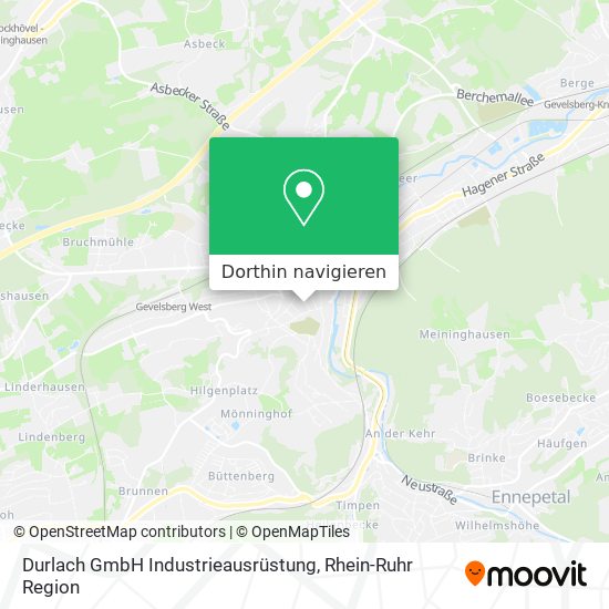 Durlach GmbH Industrieausrüstung Karte