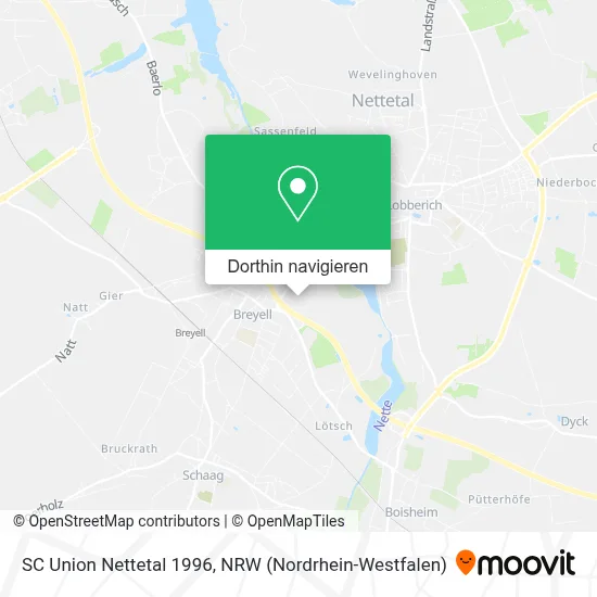 SC Union Nettetal 1996 Karte