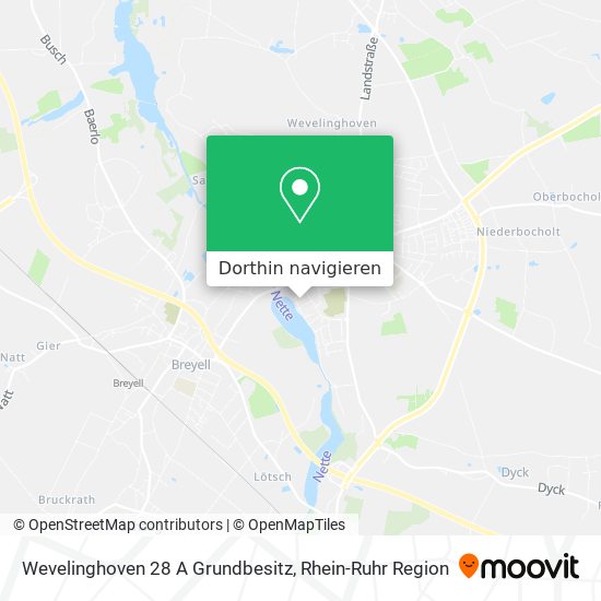 Wevelinghoven 28 A Grundbesitz Karte