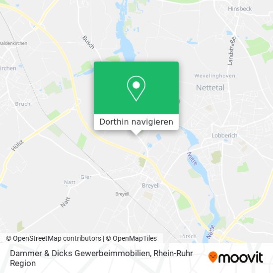 Dammer & Dicks Gewerbeimmobilien Karte