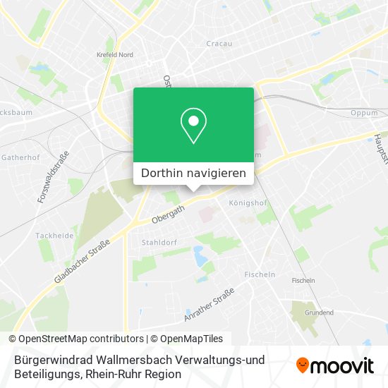 Bürgerwindrad Wallmersbach Verwaltungs-und Beteiligungs Karte