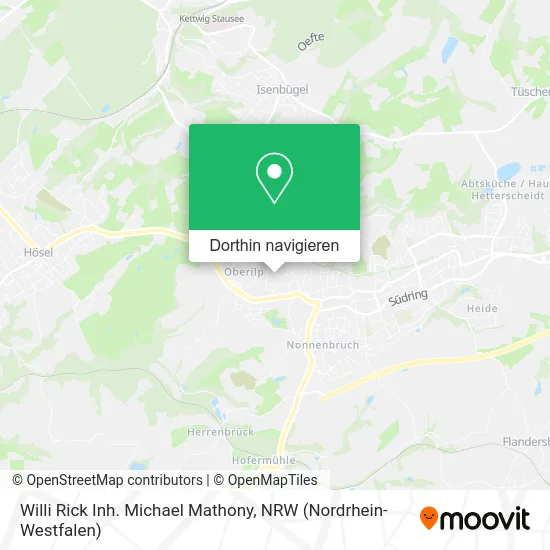 Willi Rick Inh. Michael Mathony Karte