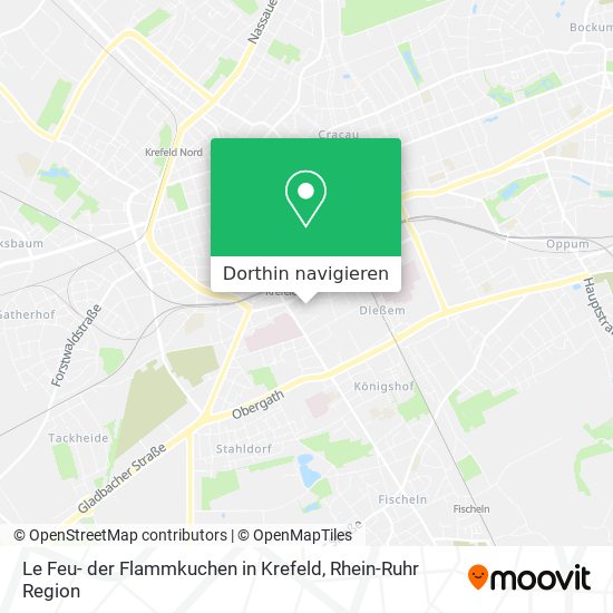 Le Feu- der Flammkuchen in Krefeld Karte