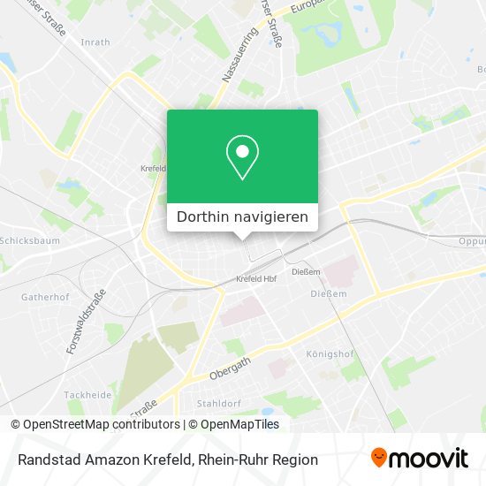 Randstad Amazon Krefeld Karte