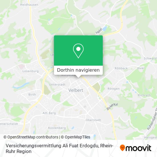 Versicherungsvermittlung Ali Fuat Erdogdu Karte