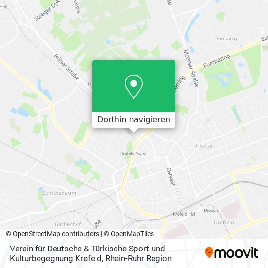 Verein für Deutsche & Türkische Sport-und Kulturbegegnung Krefeld Karte