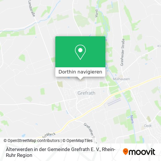 Älterwerden in der Gemeinde Grefrath E. V. Karte