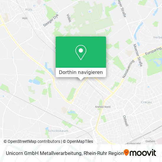 Unicorn GmbH Metallverarbeitung Karte