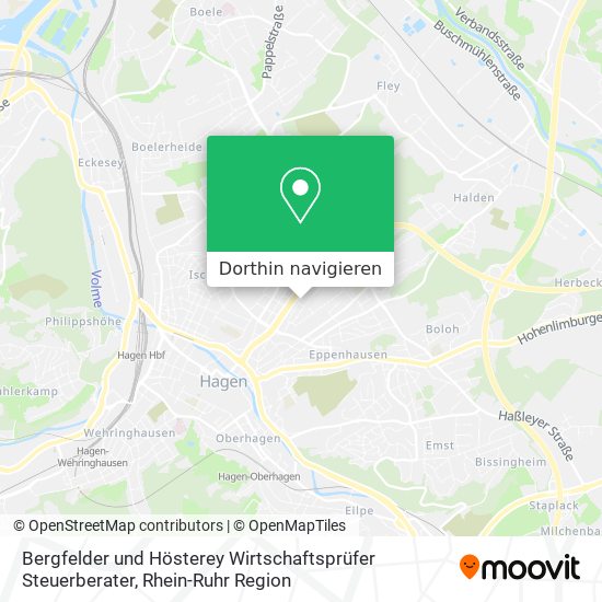 Bergfelder und Hösterey Wirtschaftsprüfer Steuerberater Karte