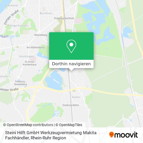 Steini Hilft GmbH Werkzeugvermietung Makita Fachhändler Karte