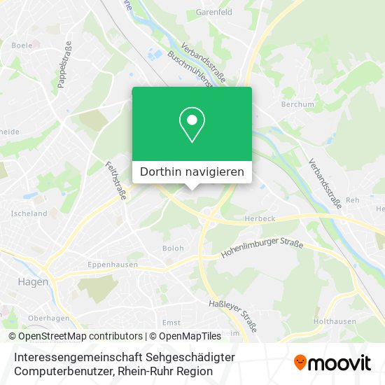 Interessengemeinschaft Sehgeschädigter Computerbenutzer Karte