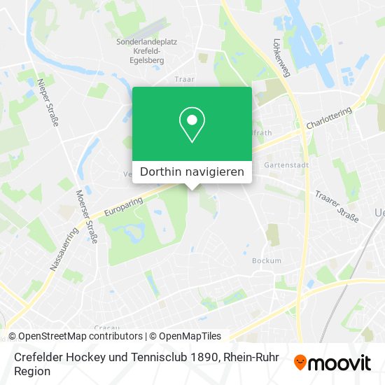Crefelder Hockey und Tennisclub 1890 Karte