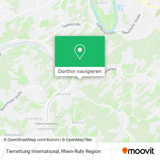 Tierrettung International Karte
