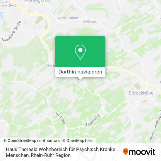 Haus Theresia Wohnbereich für Psychisch Kranke Menschen Karte